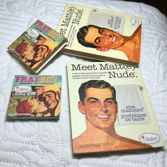 Set 2 makeup bundle The Balm eyeshadow and blush Meet Matte Nude palette - Picture 11 of 11